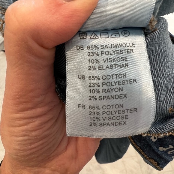 ARTICLES OF SOCIETY mid rise raw edge hem skinny cropped jeans size 26 - Picture 10 of 10